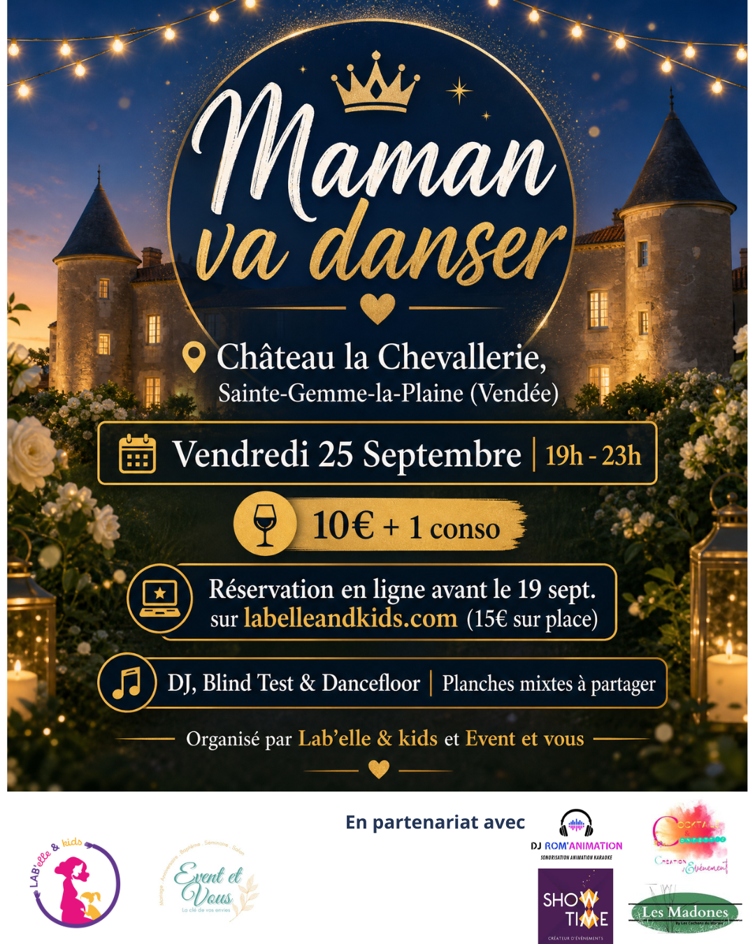 Affiche Maman va danser | Tournée vendéenne | 25 septembre 2026